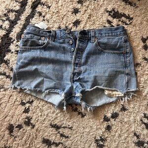 Levi's Light Blue Denim Jean shorts